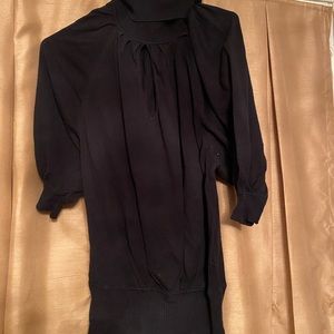 Black turtleneck with key hole cut out